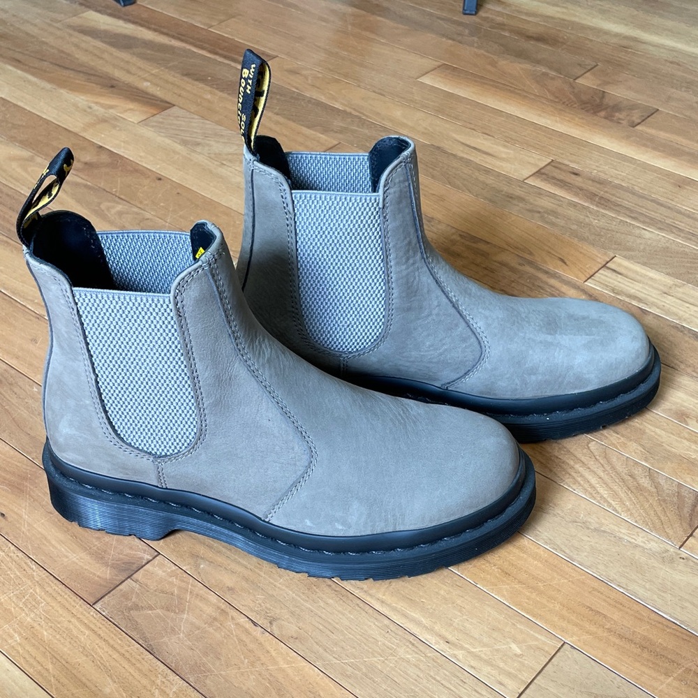 Dr. Martens Taupe Suede Chukka Boots
